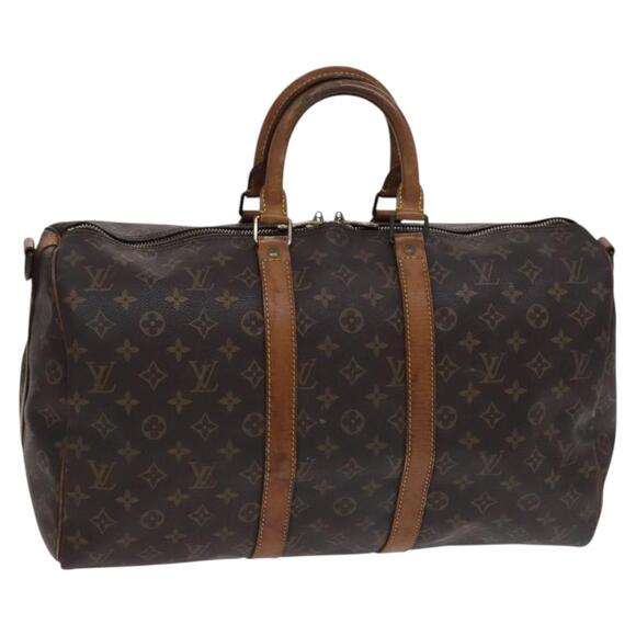 LOUIS VUITTON Monogram Keepall Bandouliere 45 Boston Bag M41418 - Picture 1 of 16